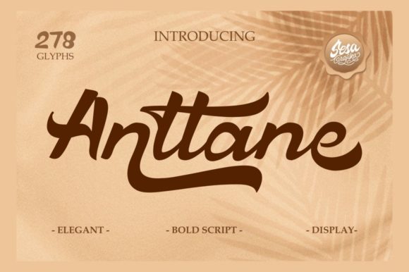 Anttane: A Bold Script Font