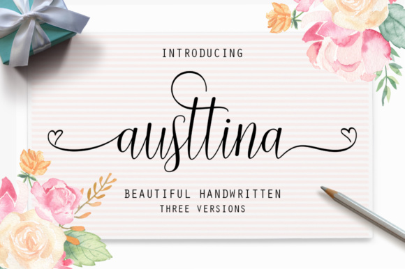 Austtina: Sweet Hand-Lettered Font