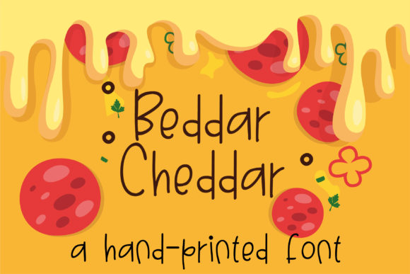 Beddar Cheddar: A Whimsical Script Font
