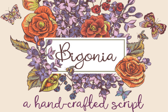 Bigonia: A Delicate Handwritten Font for Crafters