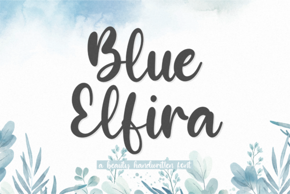 Blue Elfira: A Delicate Font for Business Branding