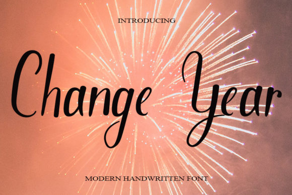 Change Year Font for Business