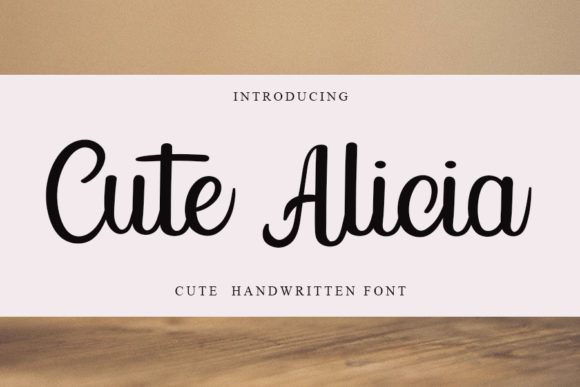 Cute Alicia Font for Creative Makers