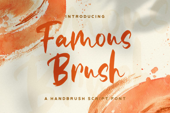 Famous Brush Font for Creative Makers