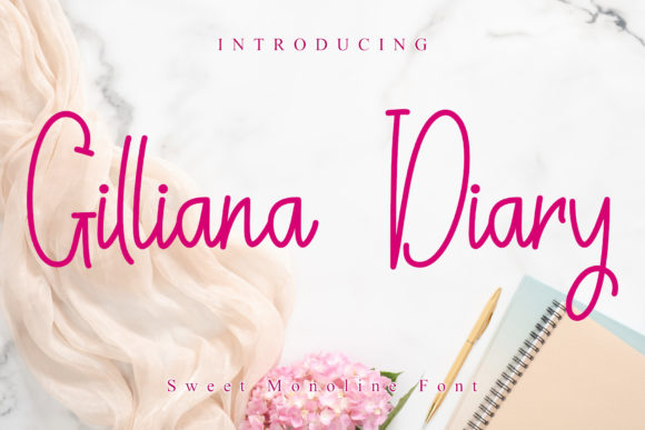 Gilliana Diary Font for Web Design