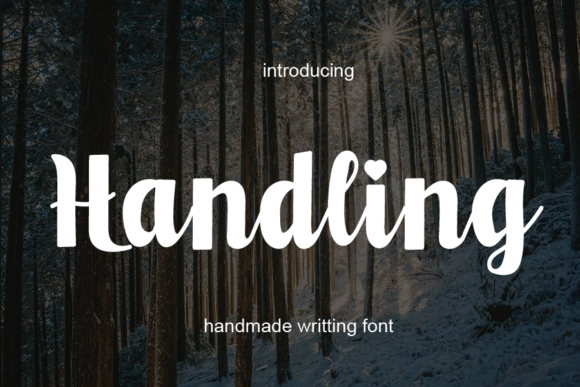 Handling Font: Elegant Script for Editorial Design