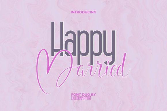 Happy Married Font for Creative Projects