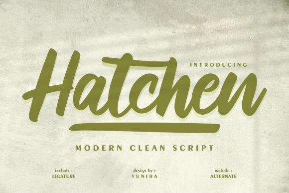Hatchen: A Bold Handwritten Font
