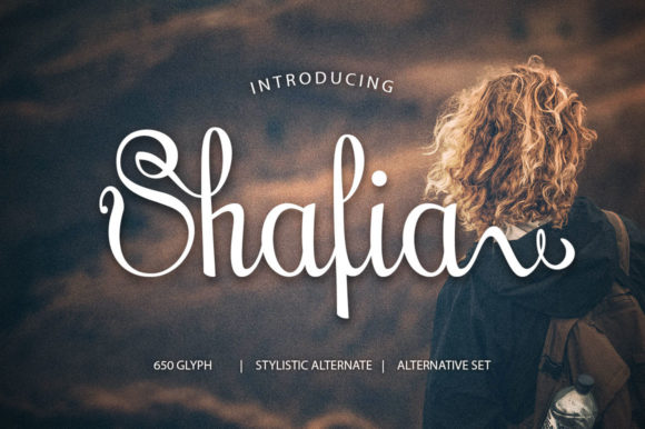 Shafia: A Delicate Script Font for Editorial Design